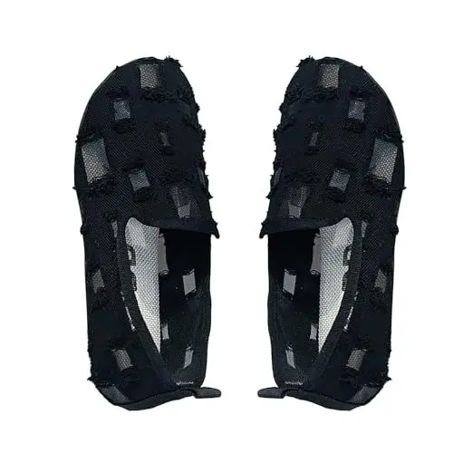Produktbild: Stoffschuhe Damen Damenschuhe Elegant Und Bequem Damen Duftende Mesh Flache Unterseite Hohl Atmungsaktiv Große Größe Einzelschuhe Freizeitschuhe Wasserdicht GrüNe Schuhe Damen Spangenpumps (Black, 36)