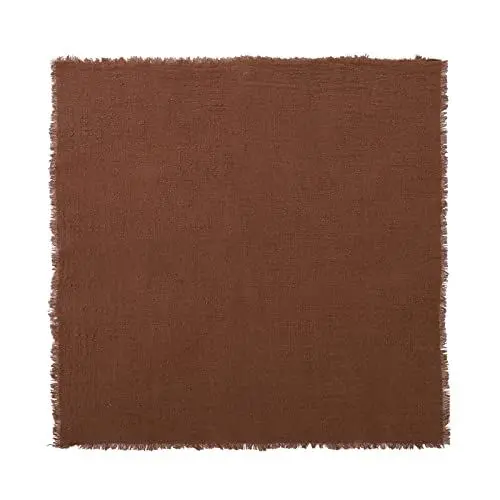 Produktbild: Stoffservietten 16,5 X 16,5 Zoll, Blau, Baumwolle, Dinner-Servietten mit Fransen, Zart Waschbare Servietten, Ideal für Partys, Hochzeiten, Abendessen, Brautpartys, (Dunkles Khaki)