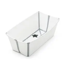 Produktbild: Stokke Flexi Bath, White – Faltbare Babybadewanne – Leichte Konstruktion, robust & einfach zu verstauen - Bequem für zuhause oder auf Reisen – Ideal für Neugeborene und Babys