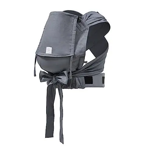 Produktbild: Stokke Limas Babytrage, Slate Melange - Modell 2023 (OCS) - Half-Buckle Babytrage für Neugeborene - Ergonomisch und anpassbar - Drei Tragepositionen - Ab Geburt bis 15 kg