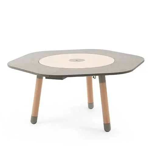 Produktbild: Stokke MuTable 6-Platz-Tischerweiterung, Grey - Mühelos montieren und verstauen - Doppelseitige Knetscheibe inbegriffen