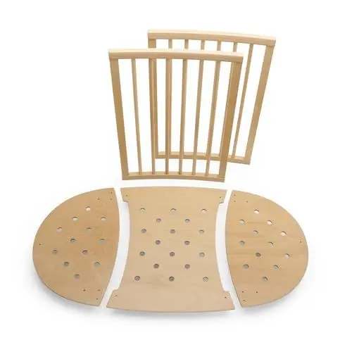 Produktbild: Stokke Sleepi Umbausatz, Natural – Zum Umbau des Sleepi Mini in das Sleepi Bett – Für Kinder bis zu 3 Jahren – Matratze separat erhältlich – Verlängert das Bett auf 127 cm