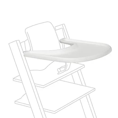Produktbild: Stokke Tray, White - Kompatibel mit Tripp Trapp Baby Set - Bequem zu benutzen und zu reinigen - Hergestellt aus BPA-freiem Kunststoff - Für Kinder von 6-36 Monaten