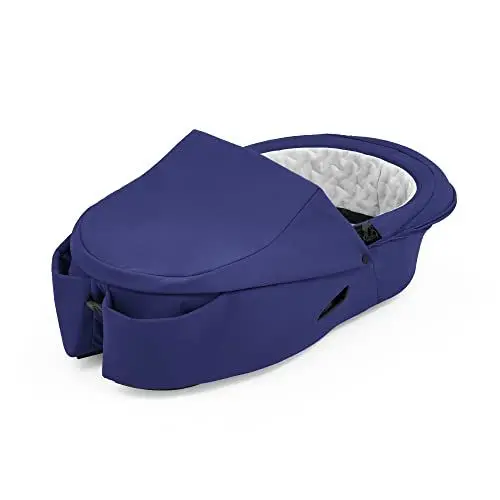 Produktbild: Stokke Xplory X Babyschale, Royal Blue – Abnehmbare Babywanne für Xplory X Kinderwagen – Innen gepolstert & atmungsaktive Matratze – mit Vabnehmbarem Windschutz & 2 praktischen Taschen
