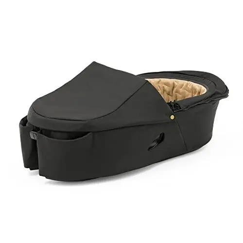 Produktbild: Stokke Xplory X Babyschale, Signature – Abnehmbare Babywanne für Xplory X Kinderwagen – Innen gepolstert & atmungsaktive Matratze – mit Vabnehmbarem Windschutz & 2 praktischen Taschen