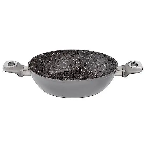 Produktbild: STONELINE® Gourmundo Servierpfanne, Ø 24 cm, induktionsgeeignet, Antihaftbeschichtung mit echten Steinpartikeln