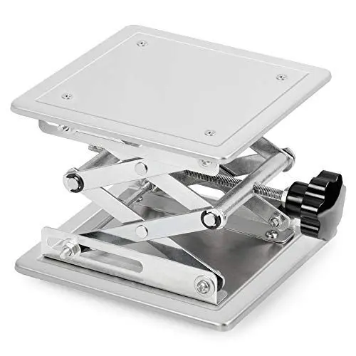 Produktbild: stonylab Laborhebebühne, 200 x 200mm Lab Jack Scherenständer Hubtisch aus Edelstahl, Hebebühne Labor, Erweiterbarer Hebehöhenbereich von 85mm bis 280mm, Maximal Unterstützte Gewicht 15 KG