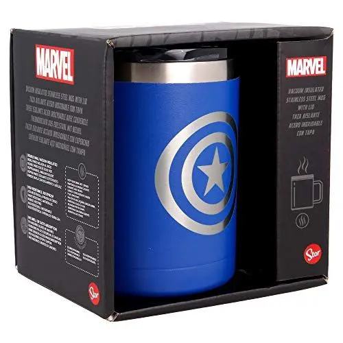 Produktbild: Stor Thermoskanne Edelstahl 380 ml Marvel, 1.25 picometer