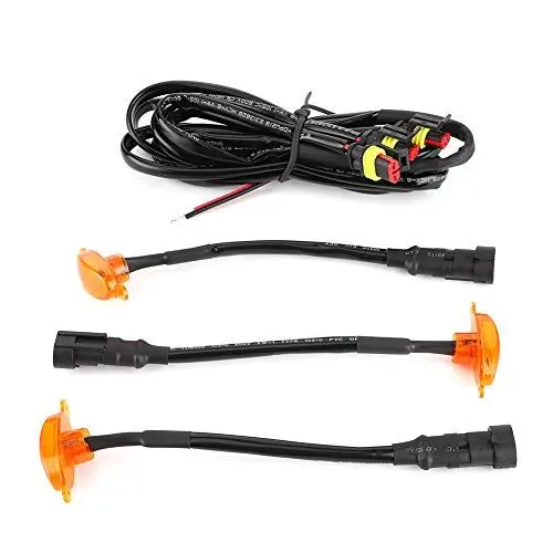 Produktbild: Stoßstangen-Kühlergrill-Lampe, Grill-Licht, Ersatz-Frontgrill-Licht, Hohe Helligkeit, LED-Kühlergrill-Lichter, Verbessertes Erscheinungsbild des Auto-Stylings für Verbessertes