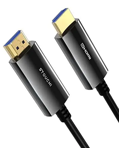 Produktbild: Stouchi 8K HDMI Glasfaserkabel 10M, HDMI 2.1 Kabel 48Gbps Ultra High Speed,In Wall CL3 Rated,AOC 8K@60Hz,4K@120Hz/144Hz Dynamic HDR eARC Dolby HDCP2.2 Kompatibel mit PS5,Xbox SeriesX,PC,TV