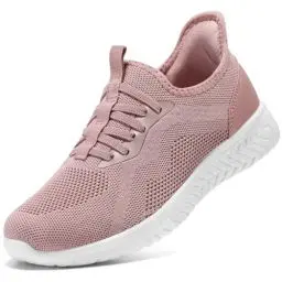 Produktbild: STQ Sneaker Damen zum Reinschlüpfen Turnschuhe ohne Schnürung Bequem Slip on Sneakers Leichte Damen Schuhe Sommer Schlupfschuhe Pink 38 EU