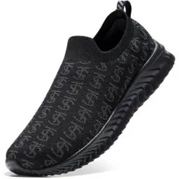 Produktbild: STQ Sneaker Damen Slip On Memory Foam Schuhe Bequeme Leichte Atmungsaktiv Freizeitschuhe Schwarz Onyx 39 EU