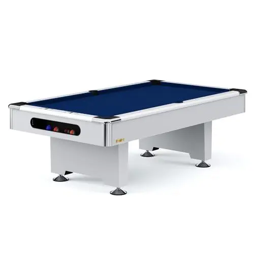 Produktbild: Stradivari Billardtisch Club Pro | Turniertisch aus Schiefer | 7 ft, 8 ft, 9 ft | Weiß | Made in Italy | Hochwertige Materialien