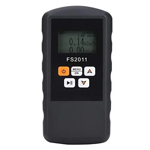 Produktbild: ciciglow Strahlungsmessgerät FS2011 Nuklearer Strahlungsdetektor β γ χ Strahlen-Gamma-Kernstrahlungsmessgerät Dosimeter Radioaktivitätsalarm mit LCD-Anzeige, Geigerzähler, Schwarz