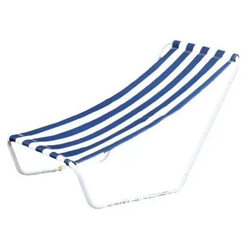 Produktbild: WGFOIP Klappbarer Strandliegestuhl, Tragbare Campingliege, Blaue Strandliege für Terrasse, Camping, Genießen Sie Ihre Freizeit