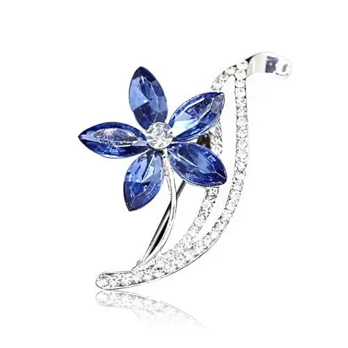 Produktbild: Strass Brosche Damen, Bouquet Broschen für Kleidung, Elegante Broschen & Anstecknadeln für Damen, für Partys, Bankette, Schal dekoriert, Modeschmuck, Mantel Zubehör