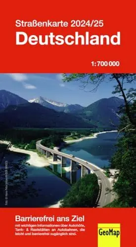 Produktbild: Straßenkarte Deutschland 2024/25