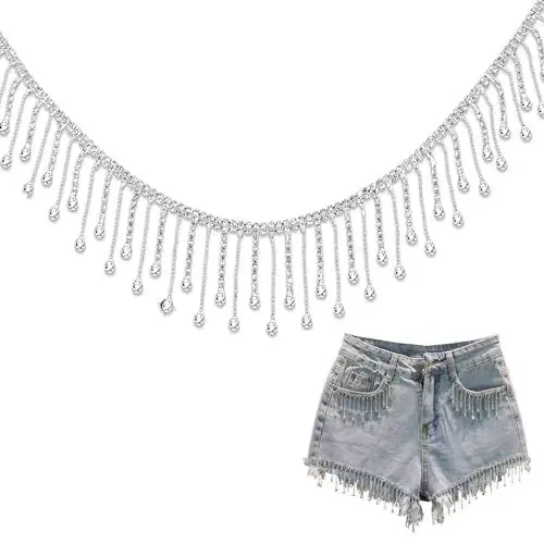 Produktbild: Glitzersteine für Textilien, Strasssteine zum Aufnähen für Kunsthandwerk Kleidung Jeans Nähen Schmuck DIY Hochzeits Dekoration (1 Yards)