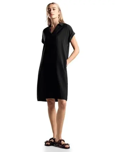 Produktbild: STREET ONE Damen A144134 Viskose-Kleid, Schwarz, 38 EU