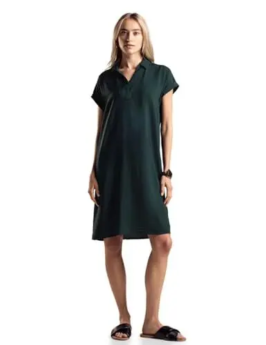 Produktbild: STREET ONE Damen A144134 Viskose-Kleid, Hunter Green, 42 EU