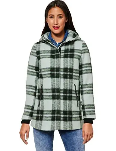 Produktbild: STREET ONE Damen A201718 Damenmantel Hoodie, Black, 42