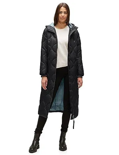 Produktbild: STREET ONE Damen A201881 Steppjacke Lang, Black, 46