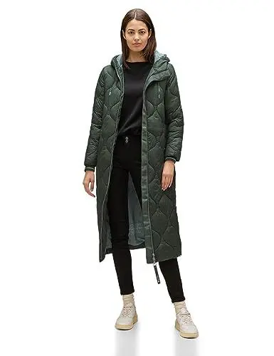 Produktbild: STREET ONE Damen A201881 Steppjacke Lang, Verdant Green, 46