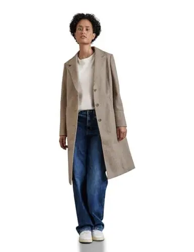 Produktbild: STREET ONE Damen A201958 Mantel in Woll-Optik, Quinoa Beige Melange, 36