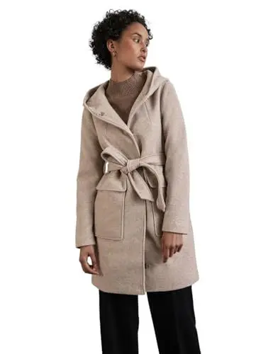 Produktbild: STREET ONE Damen A201961 Mantel mit Kapuze, Quinoa Beige Melange, 44