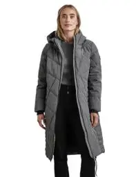 Produktbild: STREET ONE Damen A201970 Lange Teflon-Jacke, Frost Grey Melange, 38