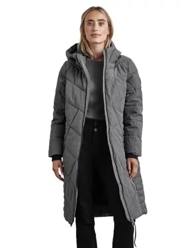 Produktbild: STREET ONE Damen A201970 Lange Teflon-Jacke, Frost Grey Melange, 38