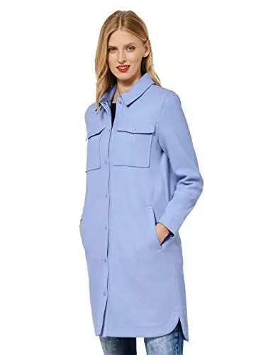 Produktbild: STREET ONE Damen A211697 Übergangsmantel, Cozy Blue Melange, 46