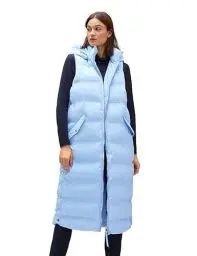 Produktbild: STREET ONE Damen A220194 Steppweste Lang, Light Arctic Blue, 38