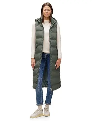 Produktbild: STREET ONE Damen A220194 Steppweste Lang, Verdant Green, 40