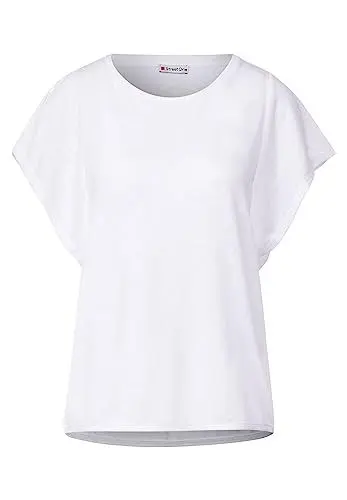 Produktbild: STREET ONE Damen A320145 Sommershirt Mit Volants, Weiß, 40 EU
