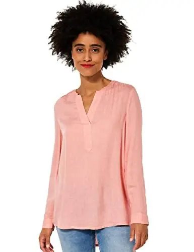 Produktbild: STREET ONE Damen A343449 Longbluse, Sunset Coral Melange, 34
