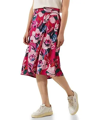 Produktbild: STREET ONE Damen A361310 Wickelrock Floral, Berry Rose, 38W EU
