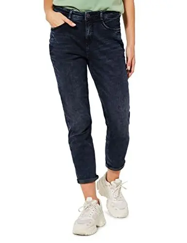 Produktbild: STREET ONE Damen A375591 Lässige Jeanshose, Authentic Blue Black Washed, W29/L30
