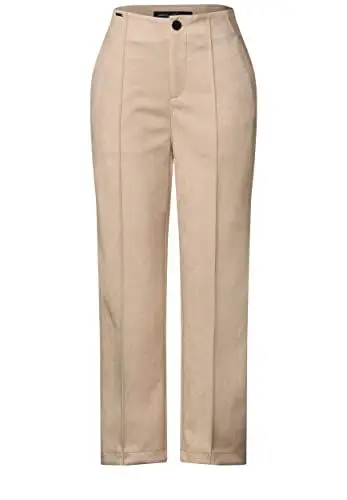 Produktbild: STREET ONE Damen A375932 Kunstlederhose, Light Buff Sand, W38/L26