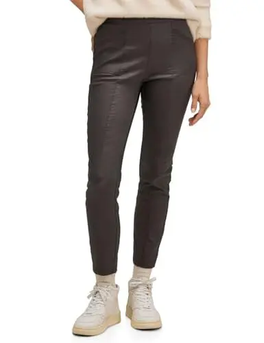 Produktbild: STREET ONE Damen A376794 Hose Skinny Coating, Braun, 42W x 28L