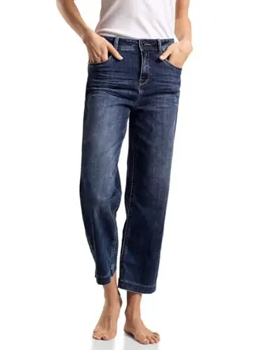 Produktbild: STREET ONE Damen A377776 Jeans Straight Leg, Authentic Indigo Wash, 28W / 26L