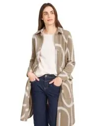 Produktbild: STREET ONE Damen Mantel mit Dessin, rich sand, 46