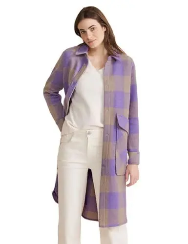 Produktbild: STREET ONE Damen Mantel mit Dessin, shiny lilac, 46