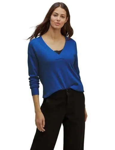 Produktbild: STREET ONE Damen Strickpullover, fresh intense gentle blue, 42
