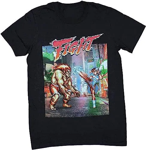 Produktbild: Street Fighter II Mens T-Shirt - Fight! Baraka Vs, Chun Li Image T-Shirts & Hemden(Large)