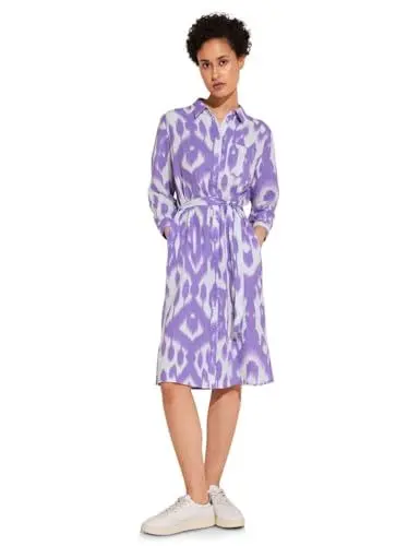 Produktbild: Street One Damen A143852 Leinenkleid mit Print, Smell Of Lavender, 38