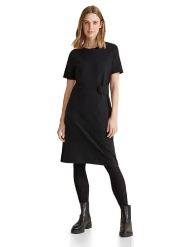 Produktbild: Street One Damen A143923 Festliches Jersey Kleid, Schwarz, 44 EU