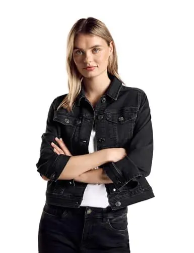Produktbild: Street One Damen A212214 Jeansjacke Look, Black Washed, 46