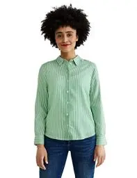 Produktbild: Street One Damen A343795 Langarmbluse, Brisk Green, 44 EU