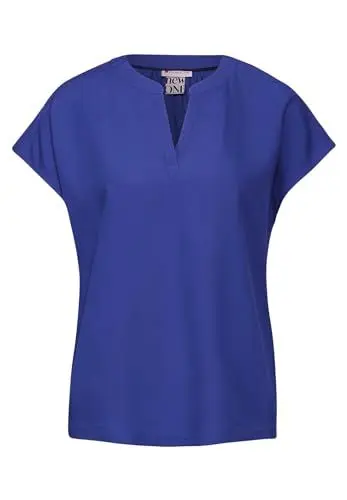 Produktbild: Street One Damen A344598 Bluse Mit Armansatz, Intense Royal Blue, 40 EU